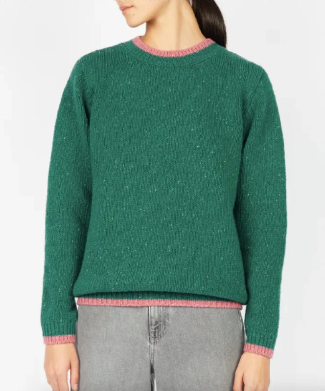 Irish - Slaney Crew Neck - GreenBub