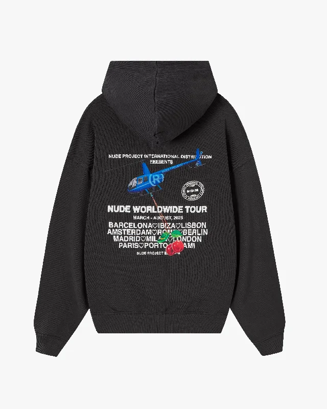 NUDE TOUR HOODIE ASH