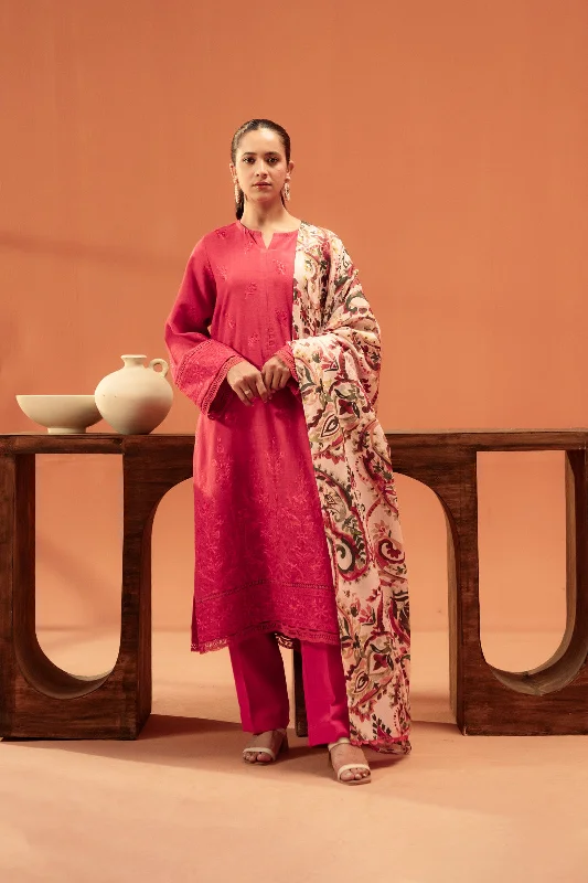 3 Piece Embroidered Khadar Suit