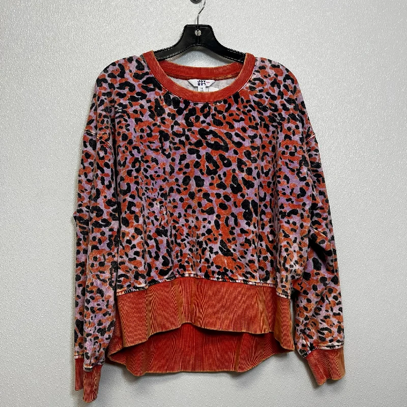 Sweatshirt Crewneck By Joy Lab In Animal Print, Size: Xl