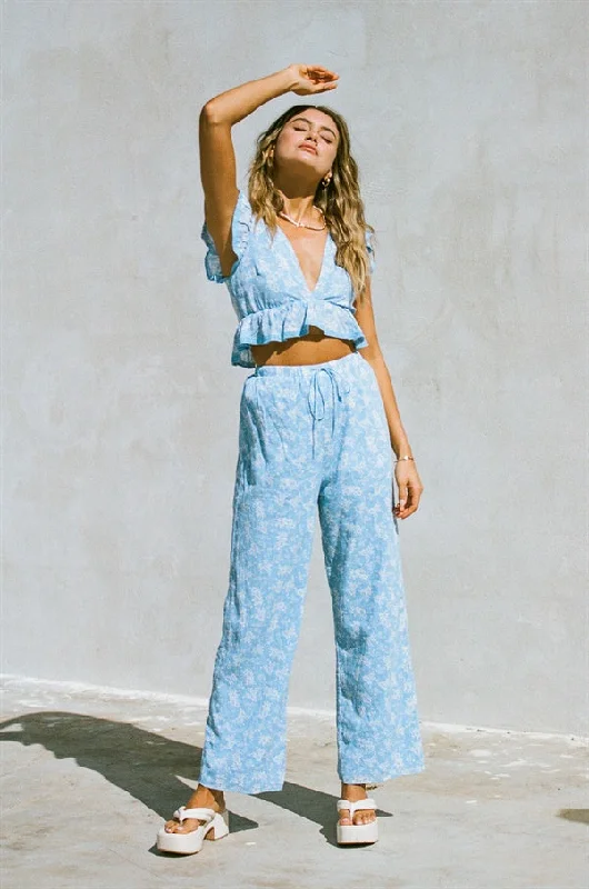 Renata Resort Pants - Azure