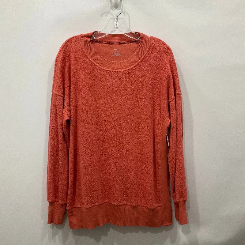 Sweatshirt Crewneck By Aerie In Coral, Size: S