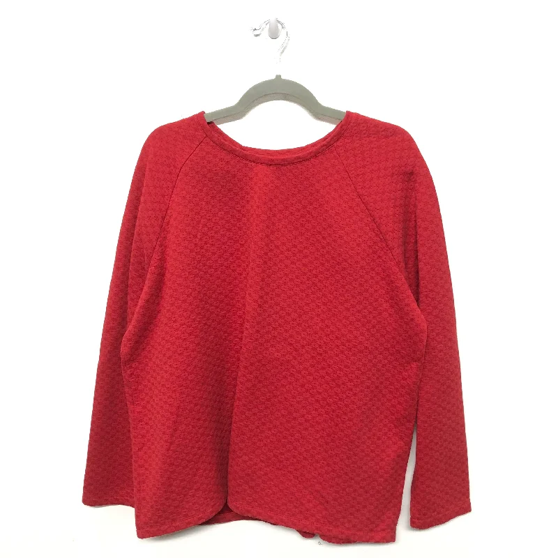 Sweatshirt Crewneck By J. Jill In Red, Size: Xl