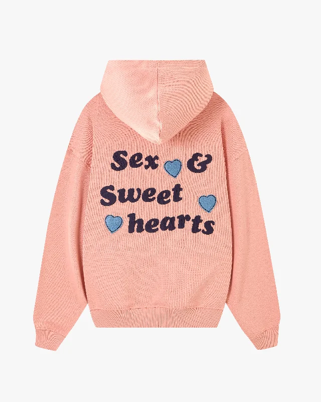 "PLEASURES" HOODIE PINK