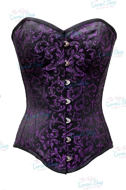 Tessa Longline Brocade Overbust Corset