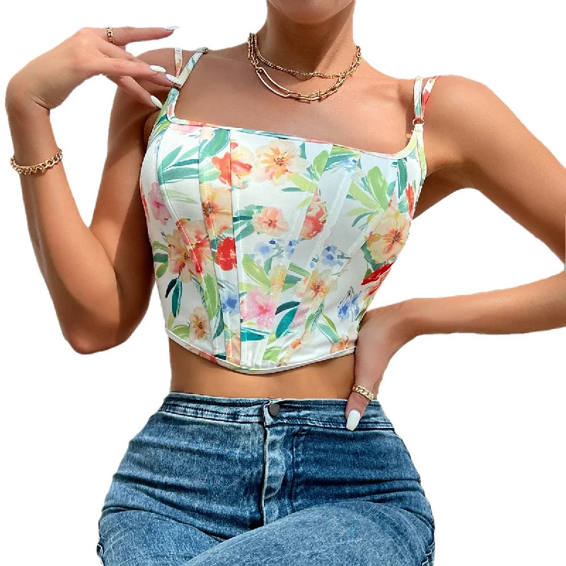 Blossom Beauty Floral Corset Top