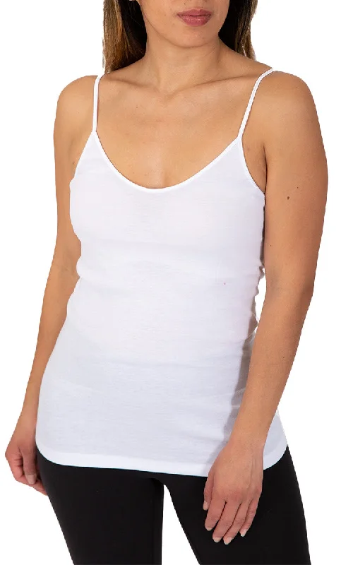 Emmebivi 100% Cotton Singlet in White 21381