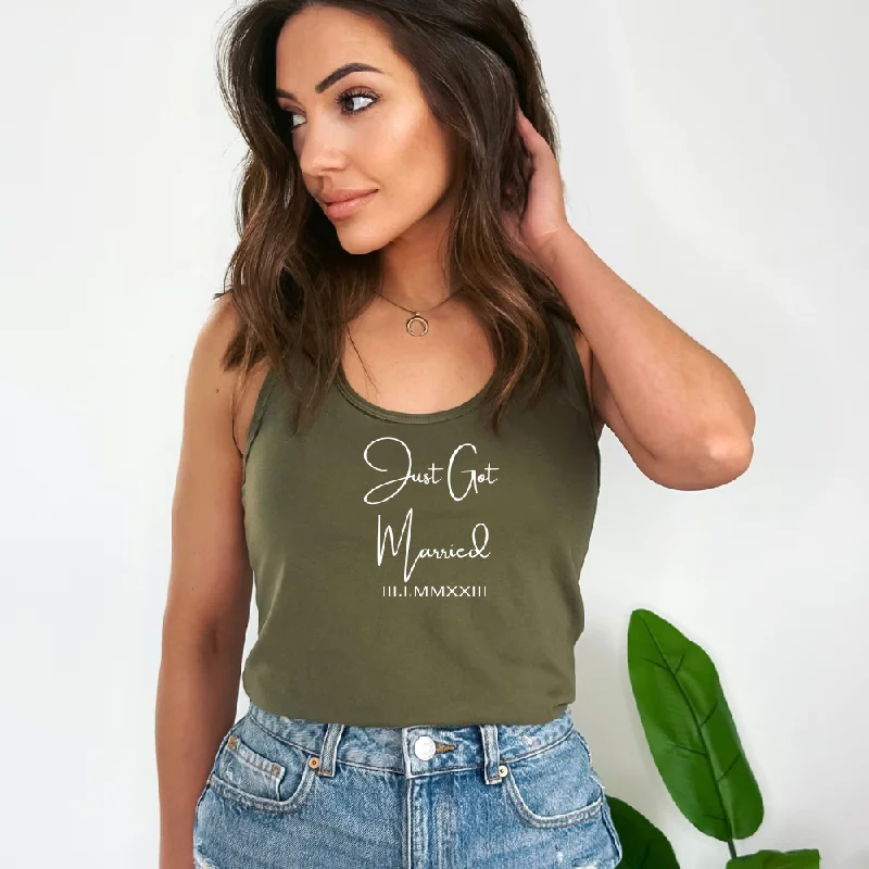 Just Got Married Tank Top