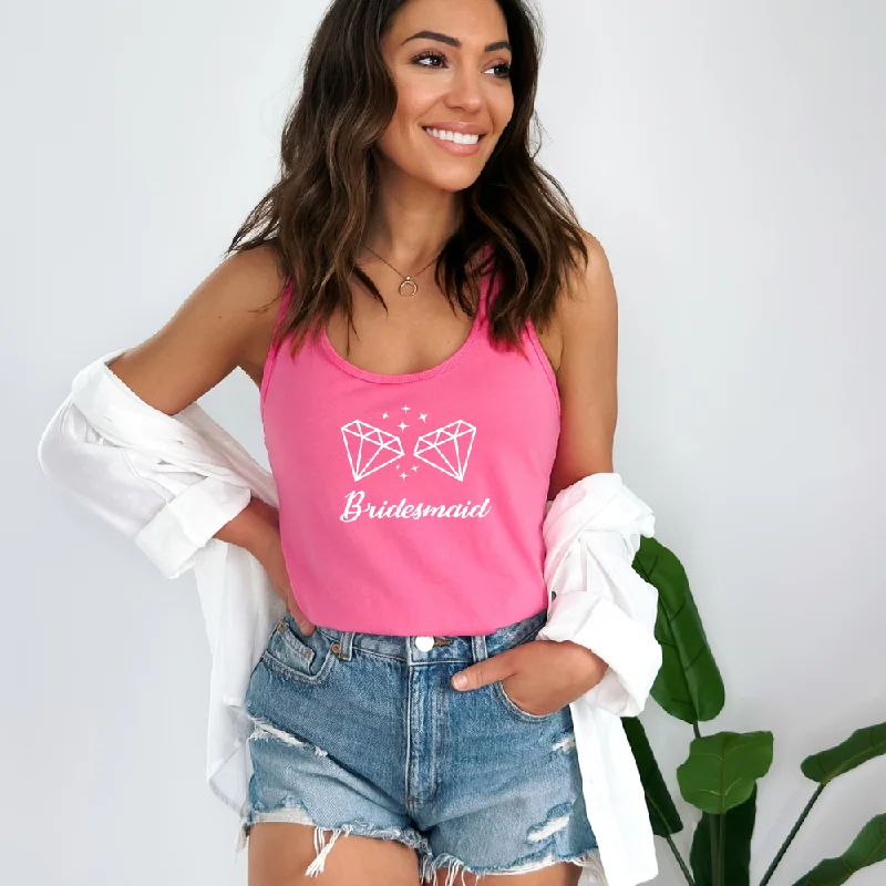 Bridesmaid with Diamonds Tank Top