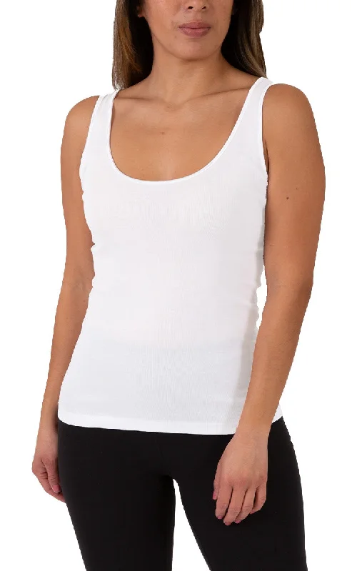 Emmebivi 100% Cotton Singlet Thermal in White 30812