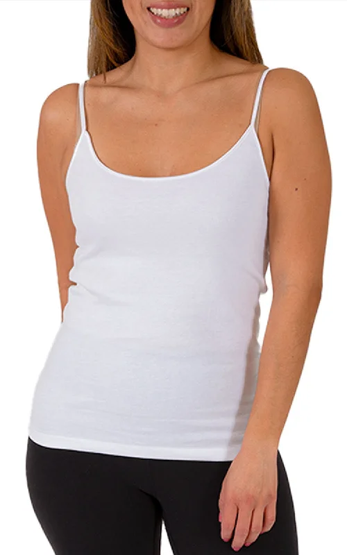 Emmebivi 100% Cotton Singlet Thermal in White 30811