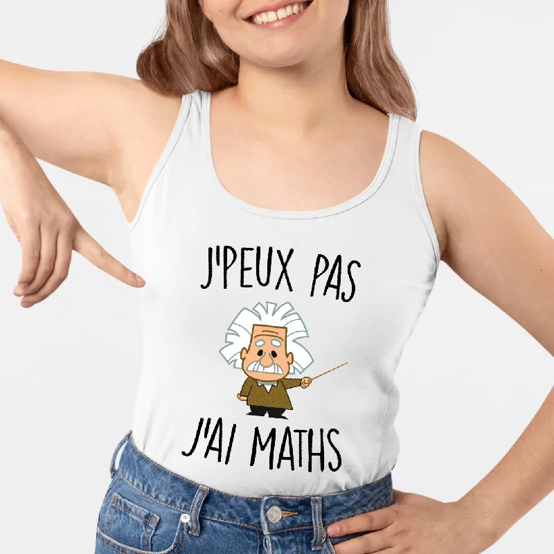 Débardeur Femme J'peux pas j'ai maths