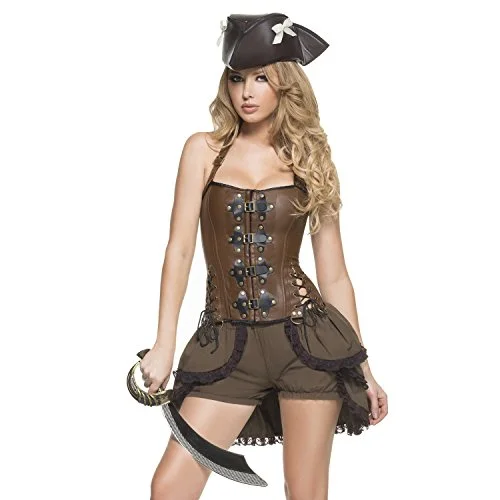 Mystery House Steampunk Pirate Deluxe Costume - M1430