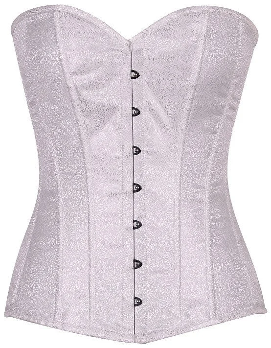 Lavish White Brocade Corset