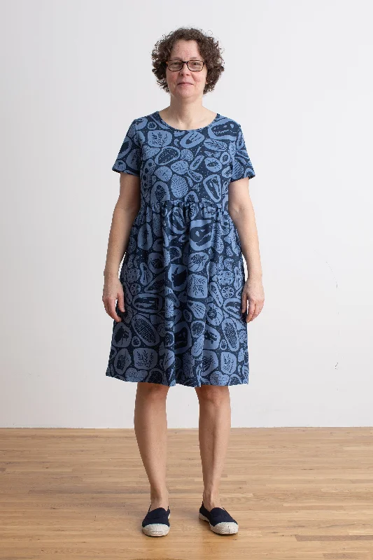 Women's Stockholm Dress - Fossils Night Sky