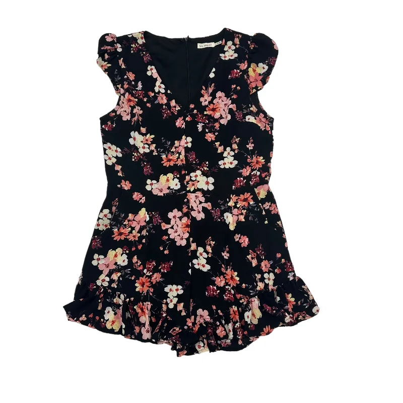 BLACK & PINK ROMPER by BLU PEPPER Size:L