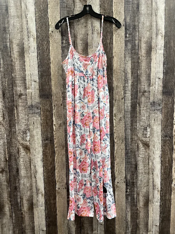 Floral Print Jumpsuit Cmf, Size M