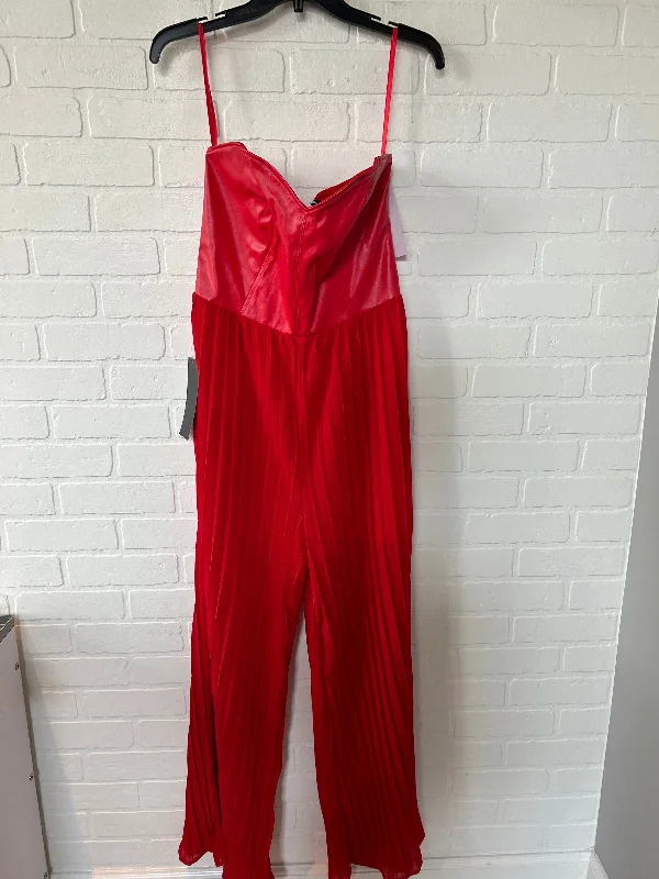 Red Jumpsuit Bebe, Size L