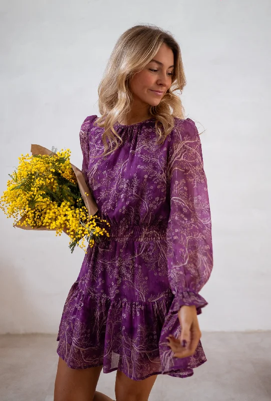 Robe Agnes - mauve