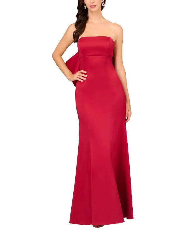 Aidan Mattox Stretch Mikado Strapless Gown