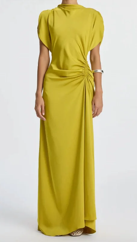 Nadia Long Gown In Cactus Blo