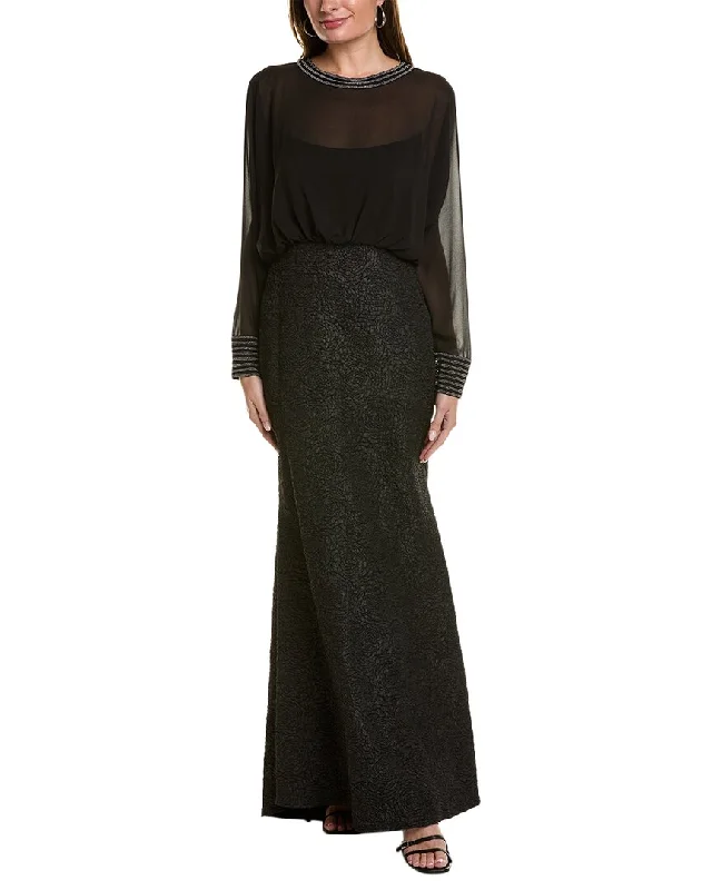 Tadashi Shoji Blouson Gown