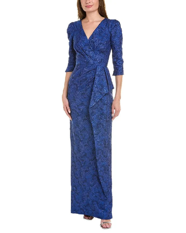 Teri Jon by Rickie Freeman Jacquard Gown