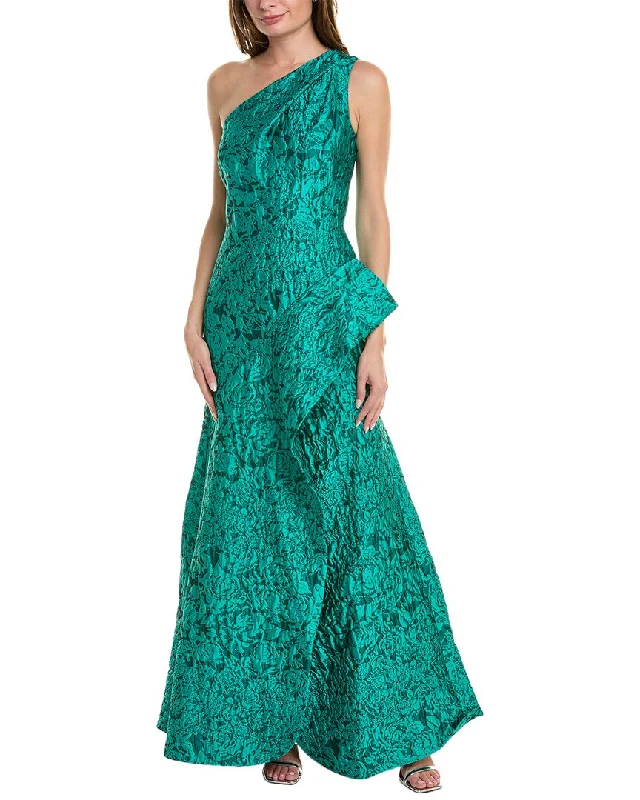 Teri Jon by Rickie Freeman Jacquard Gown