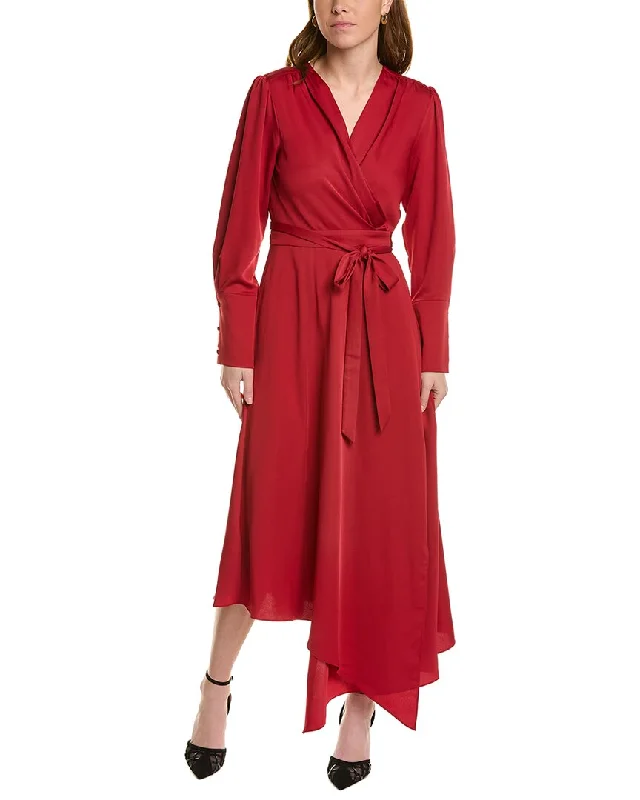 BCBGMAXAZRIA Midi Wrap Dress