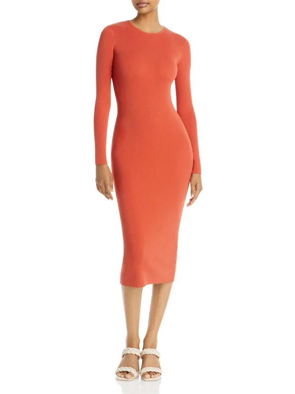 Conley Womens Cut-Out Calf Midi Dress