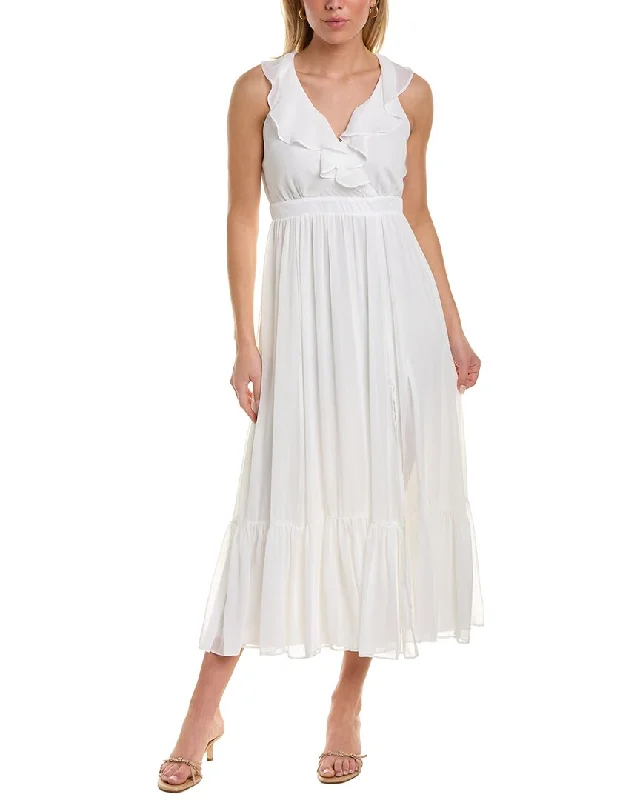 Taylor Crinkled Chiffon Midi Dress