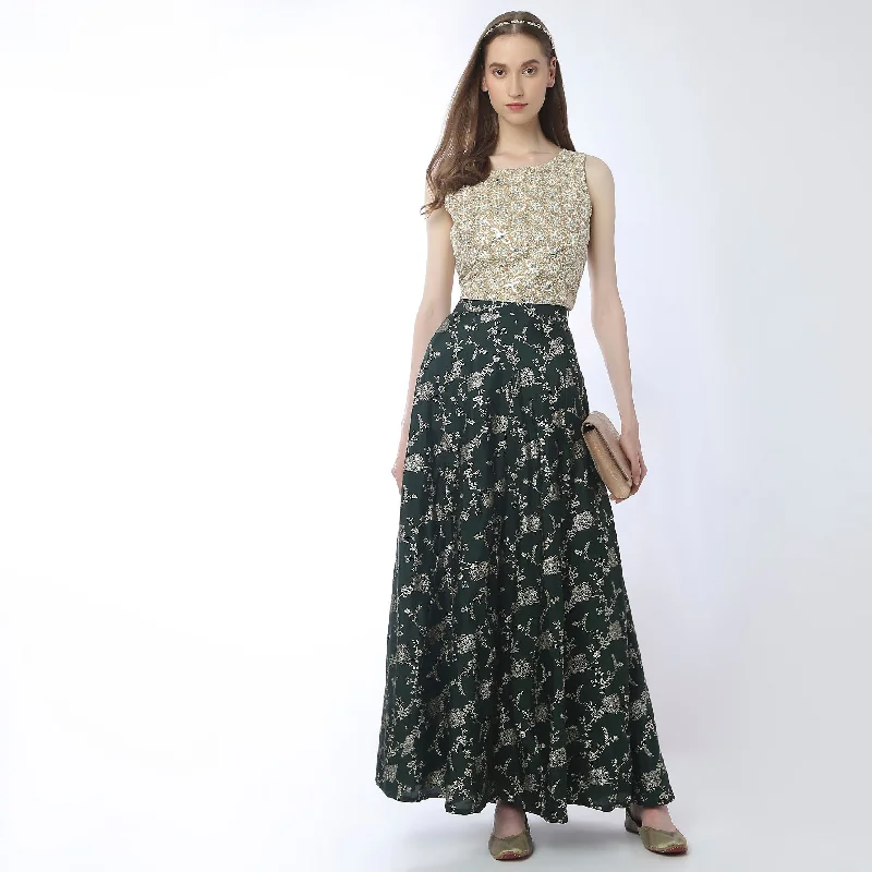 Flare Fit Full Length Skirts