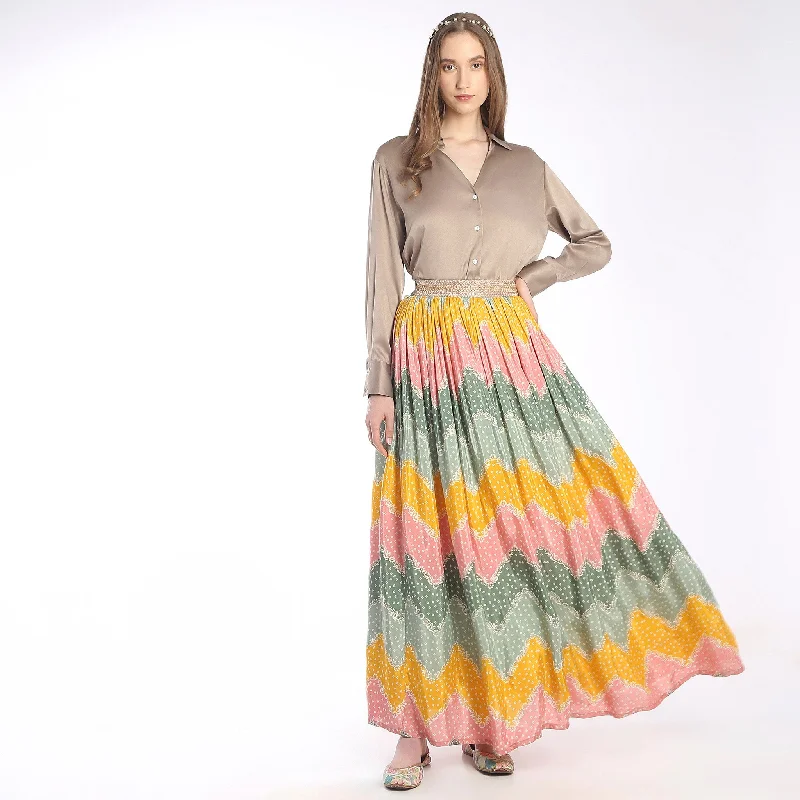 Flare Fit Full Length Skirts