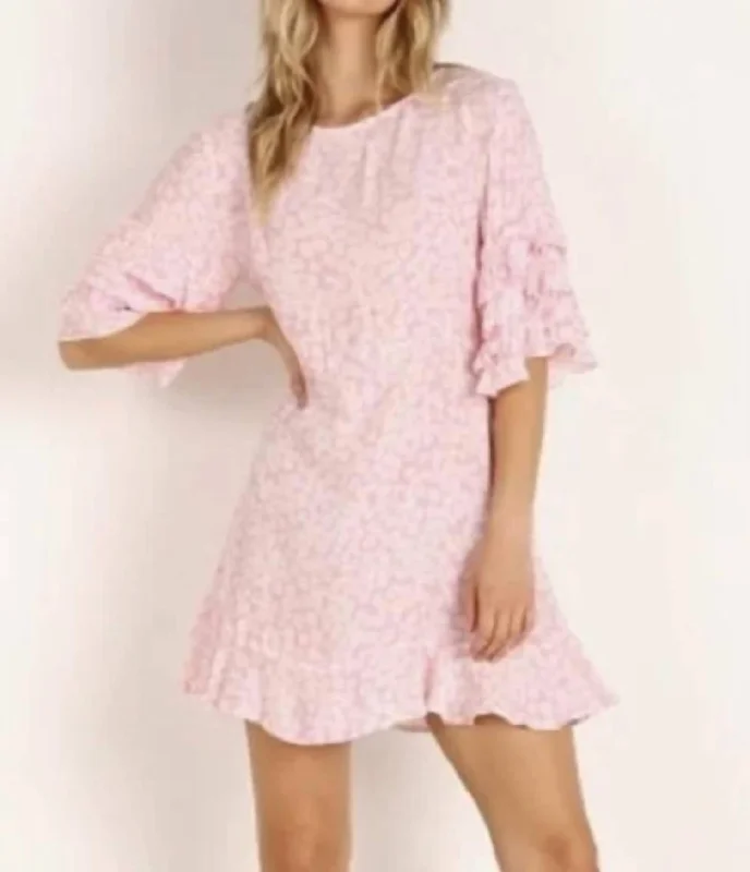 Serafina Mini Dress In Pink Floral