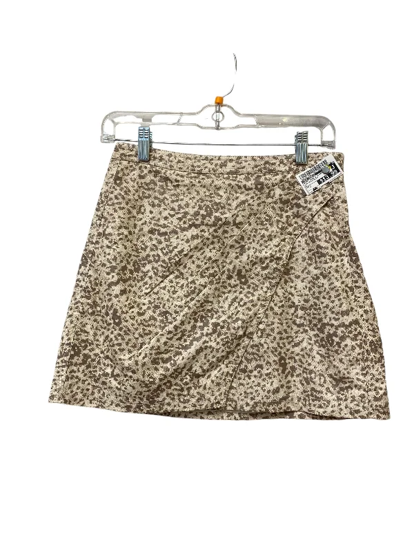 Skirt Mini & Short By Free People In Snakeskin Print, Size: 2