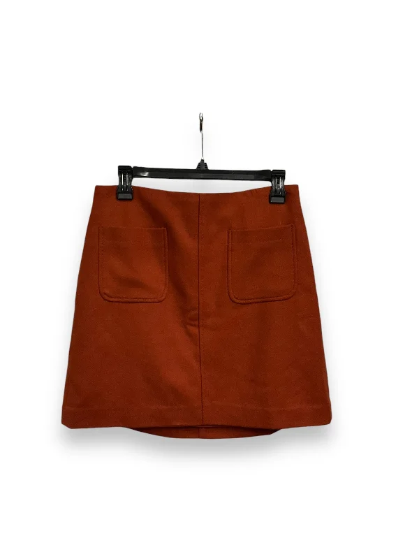 Skirt Mini & Short By Madewell In Orange, Size: S