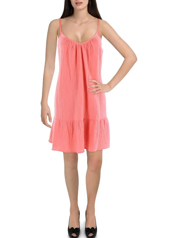 Womens Mini Peplum Sundress