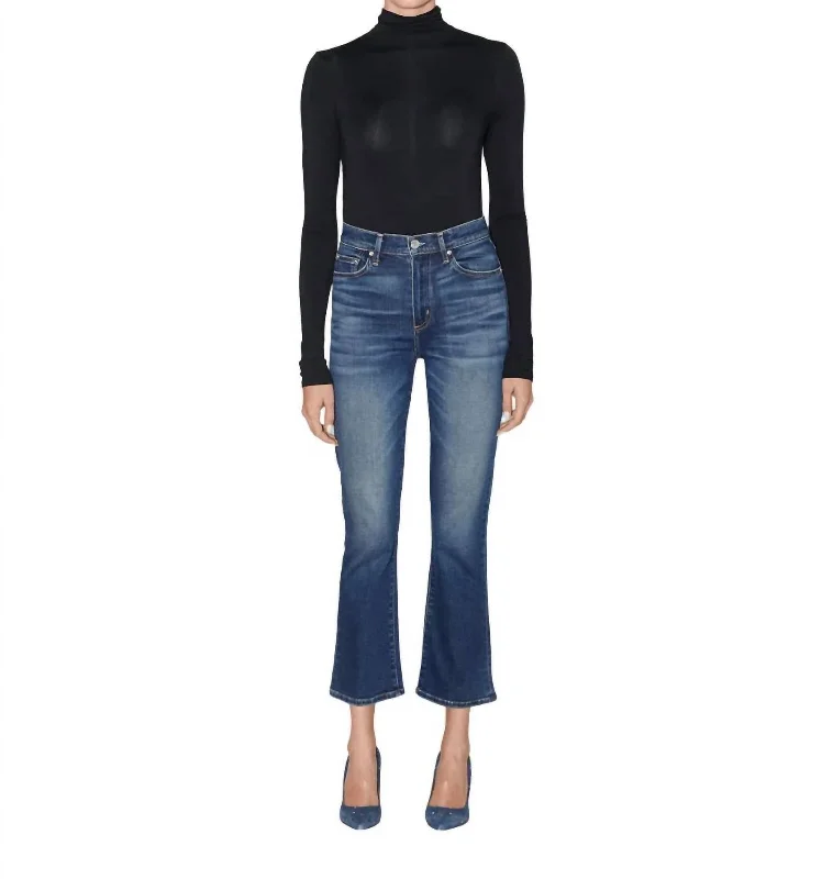 Stella Crop Flare Jean In Luna