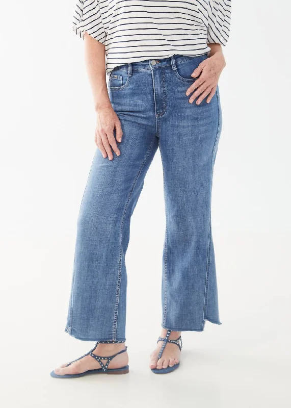 Suzanne Wide Ankle Pants In Indigo