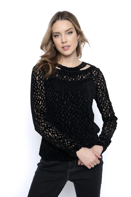 Cutout Neckline Top