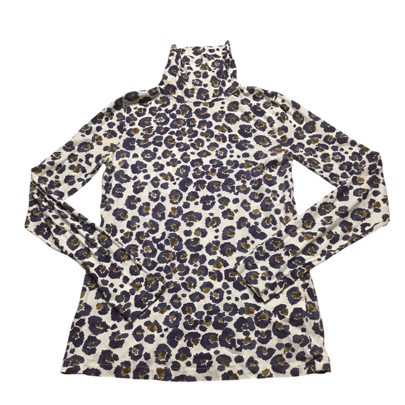 Top Long Sleeve Basic By J. Crew In Animal Print, Size: S