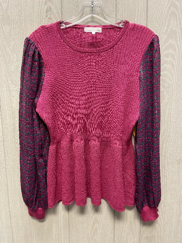 Top Long Sleeve By 89th And Madison In Purple, Size: L