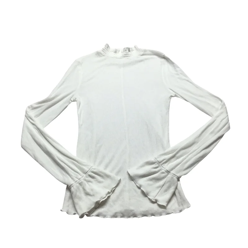 Top Long Sleeve By Free People In White, Size: Sp