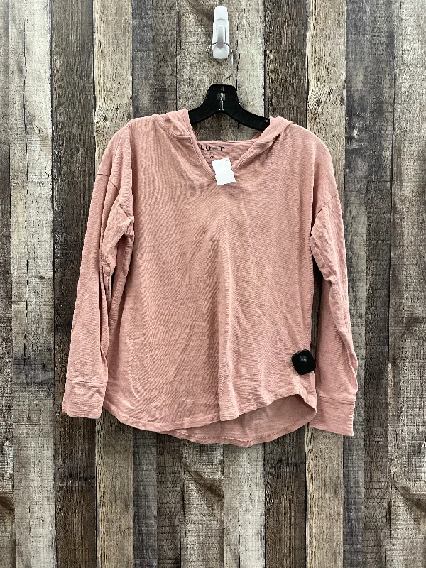 Top Long Sleeve By Loft In Pink, Size: Xs