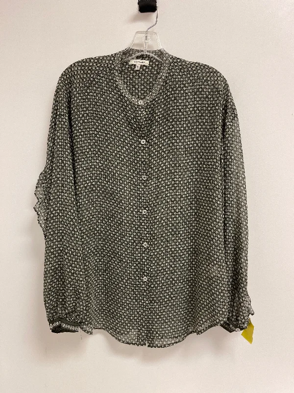 Top Long Sleeve By Max Studio In Green, Size: L