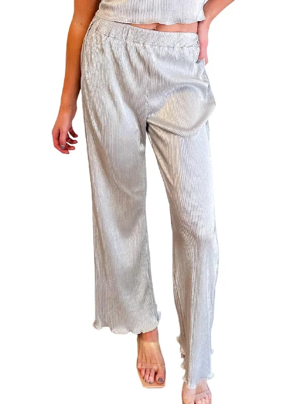 Bells Pants In Silver