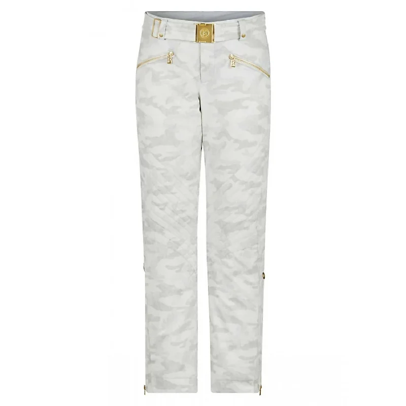 Franzi2 Ski Pant In White Camo