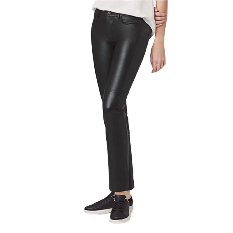 Hudson Leather Pant In Black