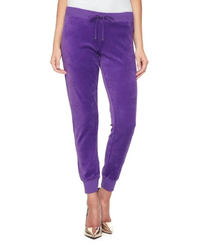 Modern Track Pants In Bright Violet Purple