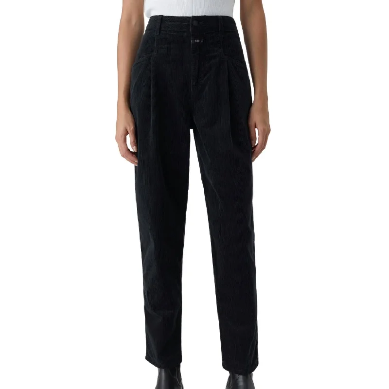 Pearl Corduroy Pants In Black